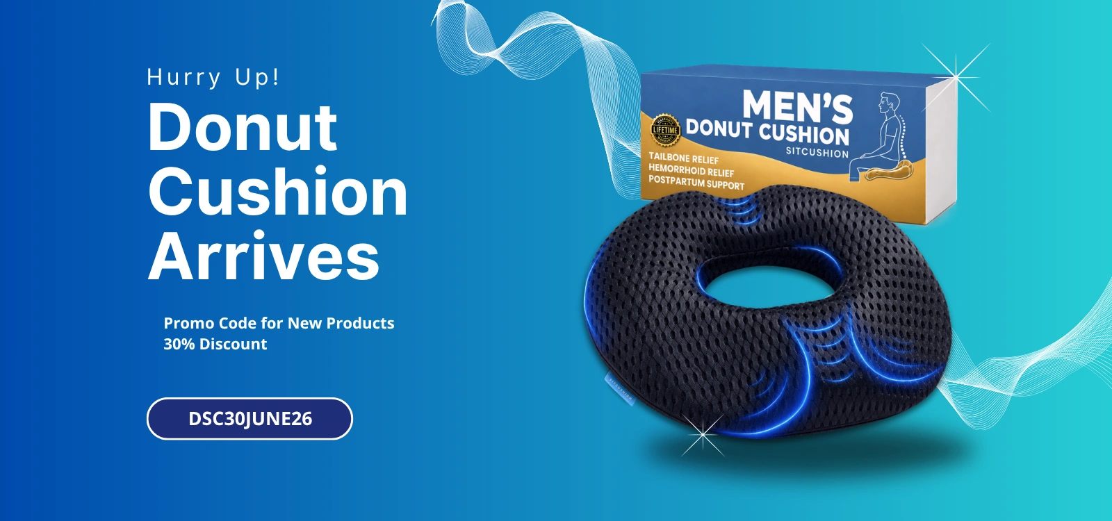 men's donut cushion