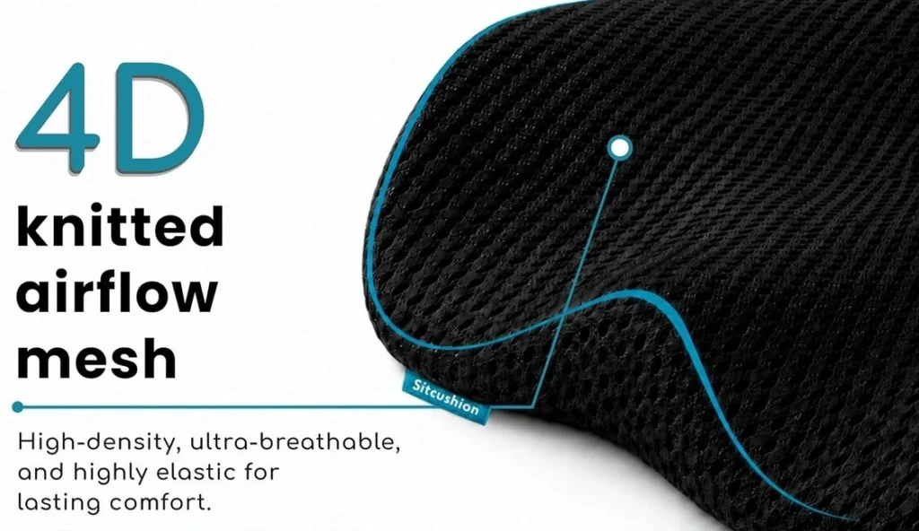 car seat cushion with 4d mesh cover_Sitcushion