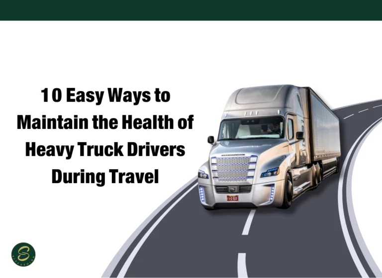 Easy Ways to Maintain the Health of Heavy Truck Drivers During Travel