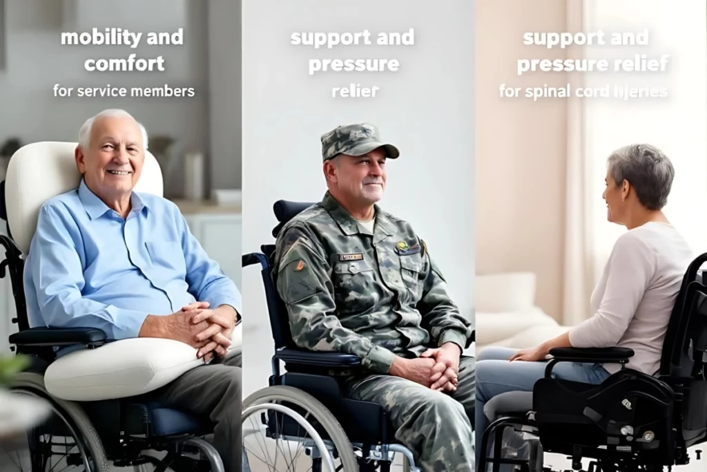 Wheelchair Cushions for Elderly, Veterans, and SCI Patients