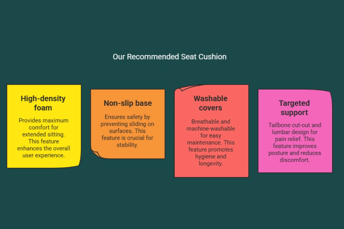 our recommended seat cushion
