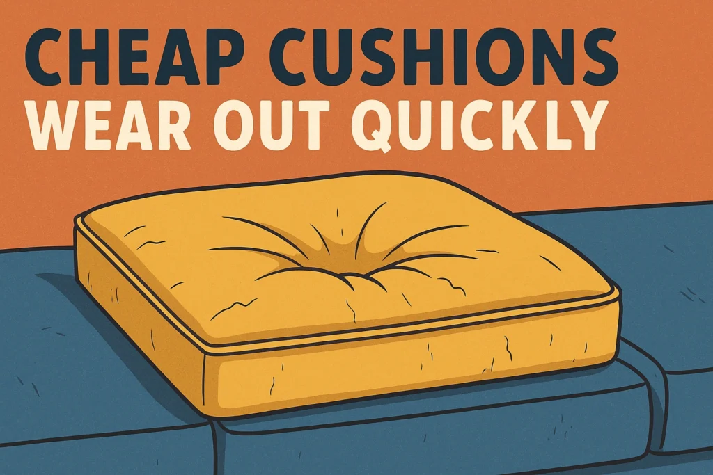 Cheap Cushions Wear Out Quickly