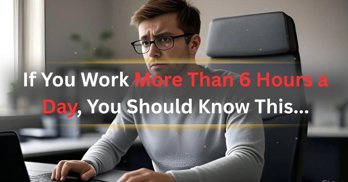 If You Work More Than 6 Hours a Day, You Should Know This