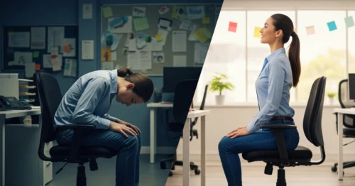 ergonomic seat cushion for posture correction