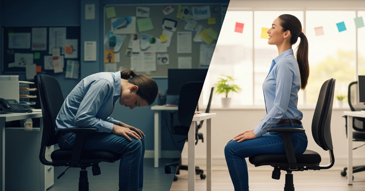 ergonomic seat cushion for posture correction