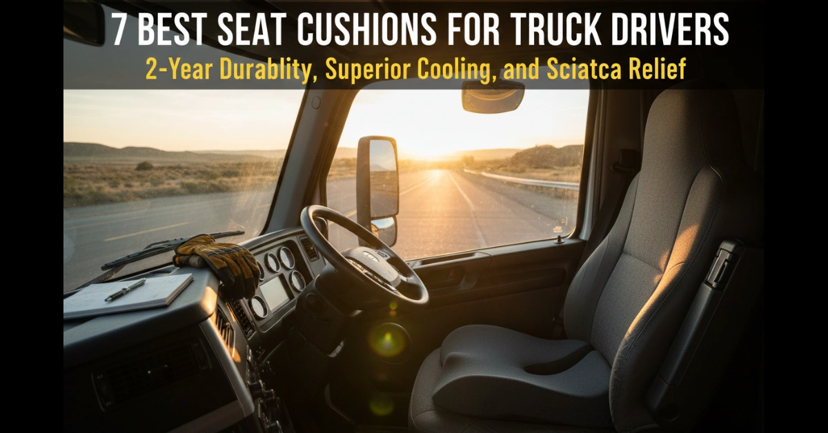 7 Best Seat Cushions for Truck Drivers_ 2-Year Durability, Superior Cooling, and Sciatica Relief