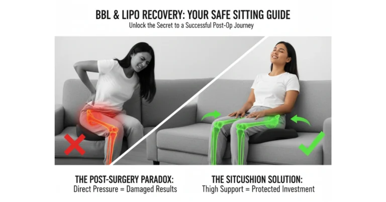 Best BBL Recovery Sitting Pillow Guide: How to Sit Safely After Liposuction