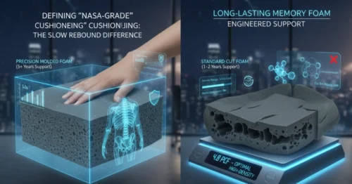 NASA-grade memory foam technology for orthopedic pressure relief