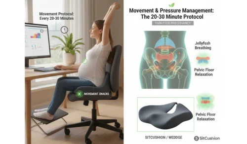 Orthopedic memory foam seat cushion U-shaped cutout for tailbone relief