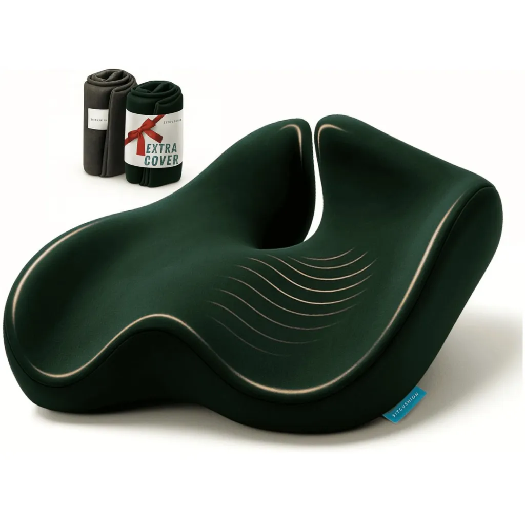 green Ergonomic Memory foam seat cushion | Sitcushion