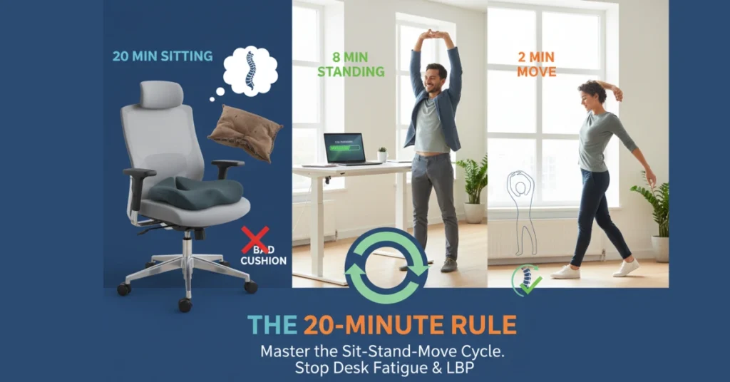 The 20-Minute Rule_ How to Master the Sit-Stand-Move Cycle to Stop Desk Fatigue and LBP