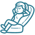 All-Day Comfort with seat cushion