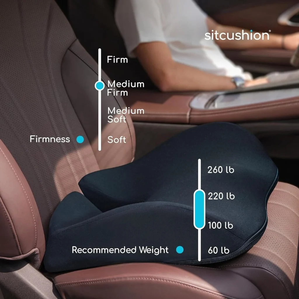 sitcushion recommended wight and firmness