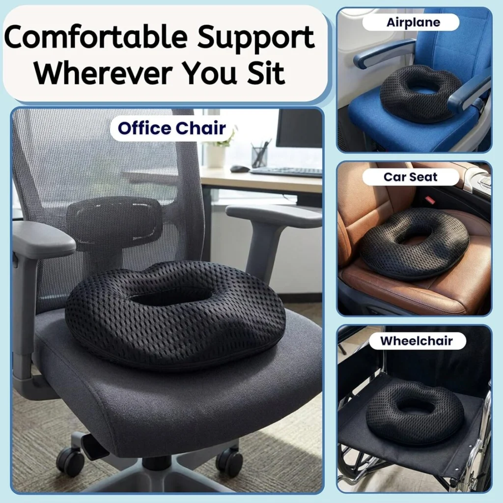 comfortable support wherever you sit _ Sitcushion Donut seat cushion