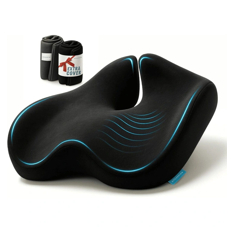 Black Office Seat Cushion_Sitcushion