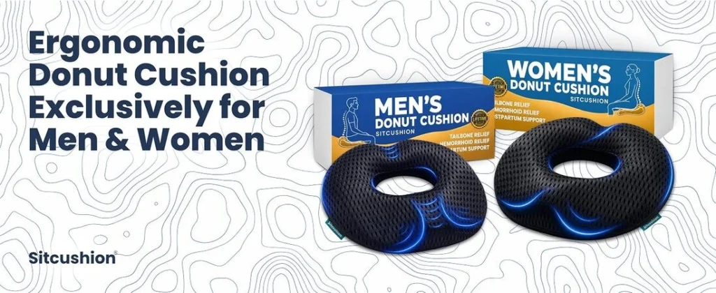 Ergonomic donut cushion exclusive for men and women