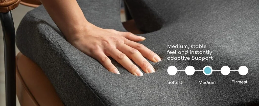 medium, stable feel and instantly adaptive support_Sitcushion